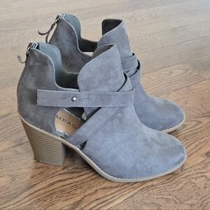 NEW Rampage Ram-Vedette Charcoal Ankle Booties Size 8